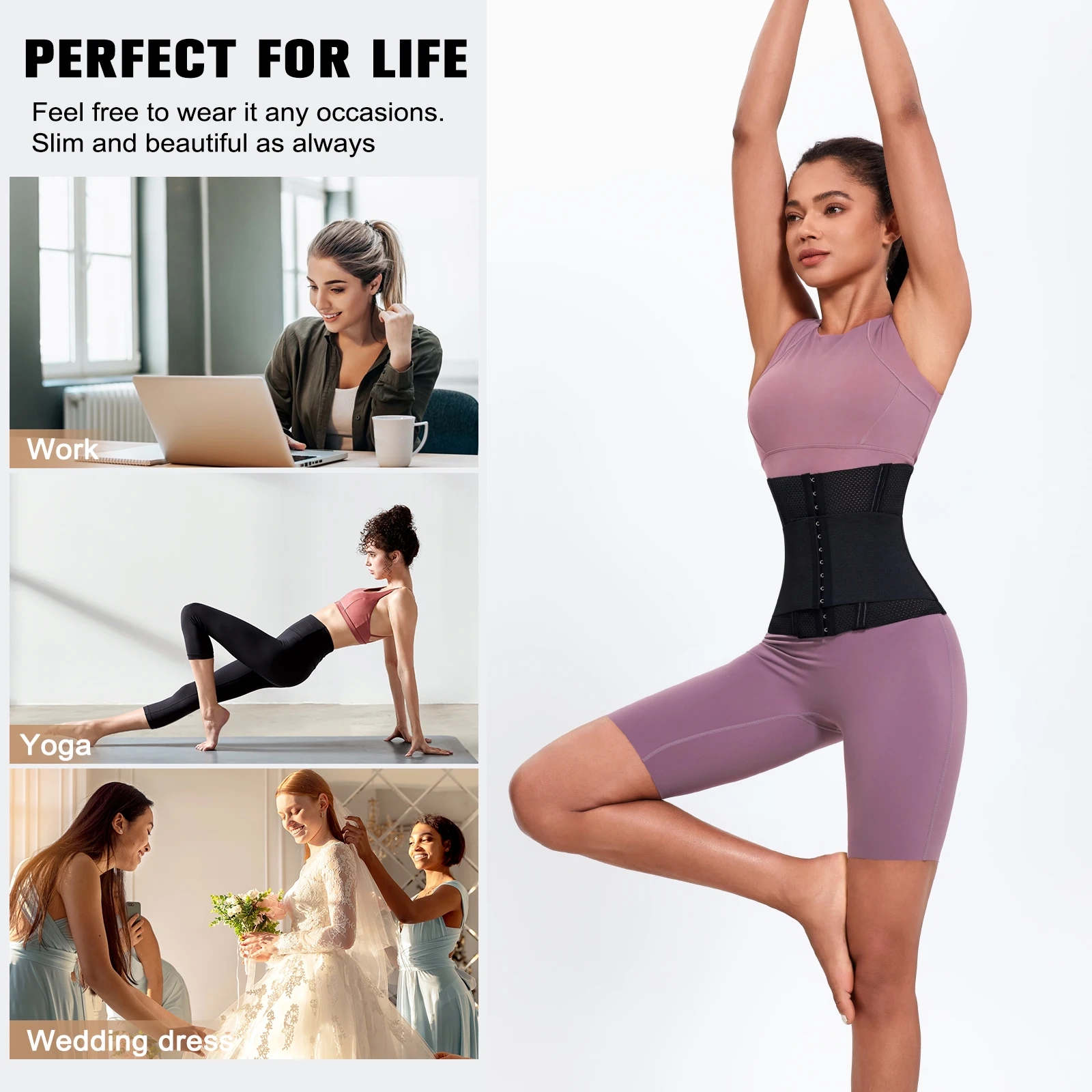 Free Sample Private Label Waist Trainer Full Body Shaper Tummy Control Shapewear Women  Waist Trainer Trimmer for Women