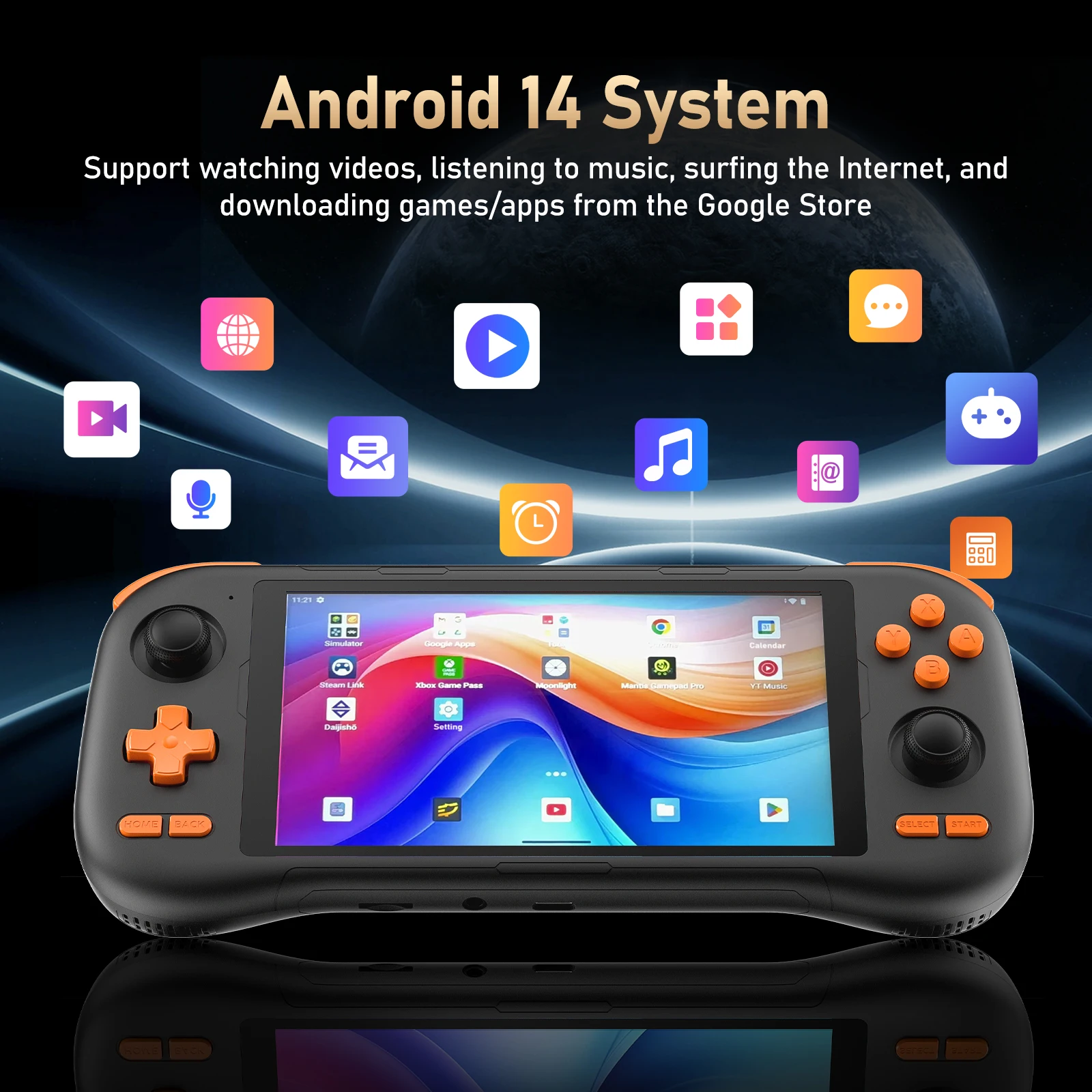 KINHANK K56 Android 14 Handheld Game Console, 5.5