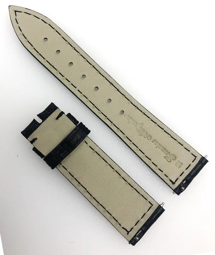 Small Order Quantity Fashion Multi Color 18mm Semi Mat Beige ALLIGATOR STRAP for FRANCK MULLER FM952 FM950