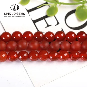 4 6 8 12 14 10 mm Pick Size Natural stone Red Agate Onyx Beads for jewelry making