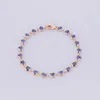 10K Rose Gold Blue Sapphire