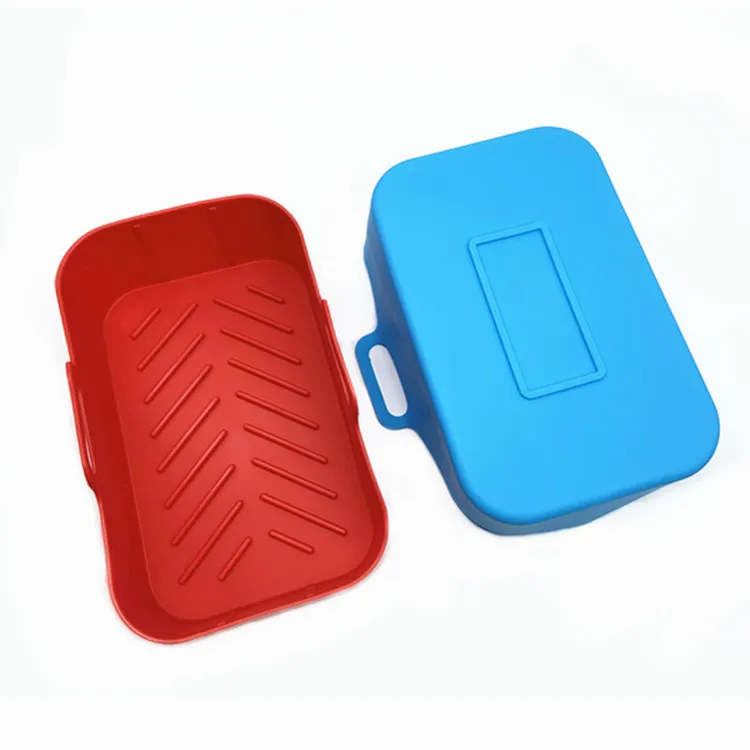 Customization Reusable Thick Rectangle Air Fryer Silicone Pot Liners ...