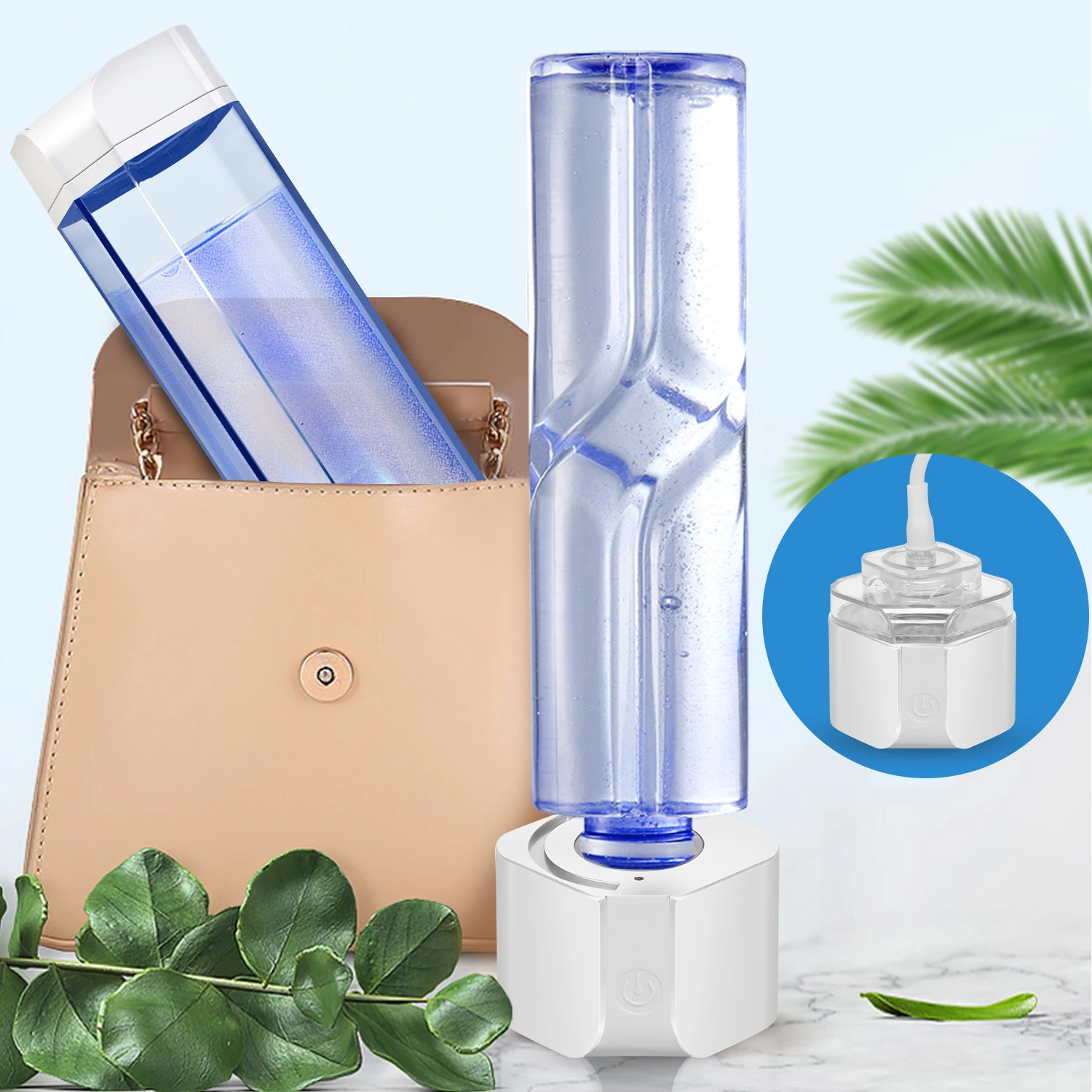 Sleek and Portable Water Bottle Hydrogen Gas H2 Inhaler Hydrogen Water Generator Hydrogen Water Purifier