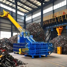 High Efficiency Hydraulic Scrap Metal Baler Easy-to-Operate Automatic Scrap Compactor Baling Press Machine Aluminum New Gearbox