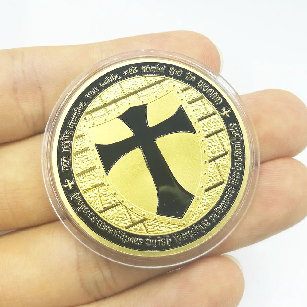 Custom Souvenir Commemorative Knights Templar Cross Coin