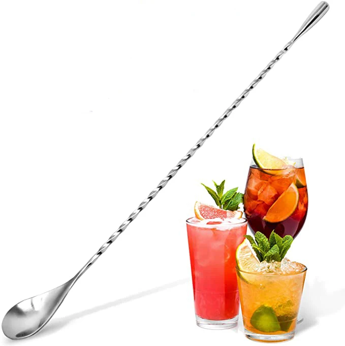 Spiral Pattern Bar Cocktail Shaker Spoon RUITASA bar spoon 12 Inches Stainless Steel Mixing Spoon 