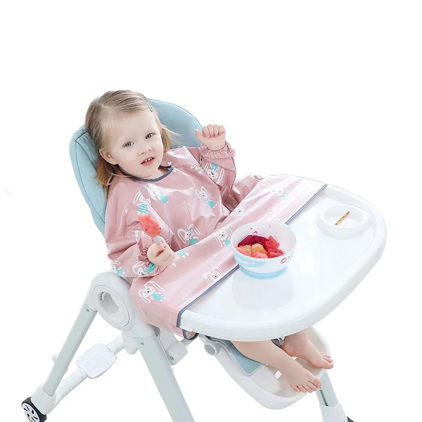 factory wholesale high chair baby bib baby smock longsleeve bib