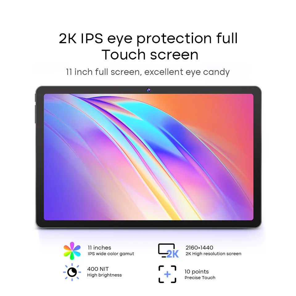 11Inch Touch Screen Tablet Intel Celeron N4500 8GB 2K IPS 5G WiFi Office Learning Wind 11 Notebook Best Tablet to Replace Laptop
