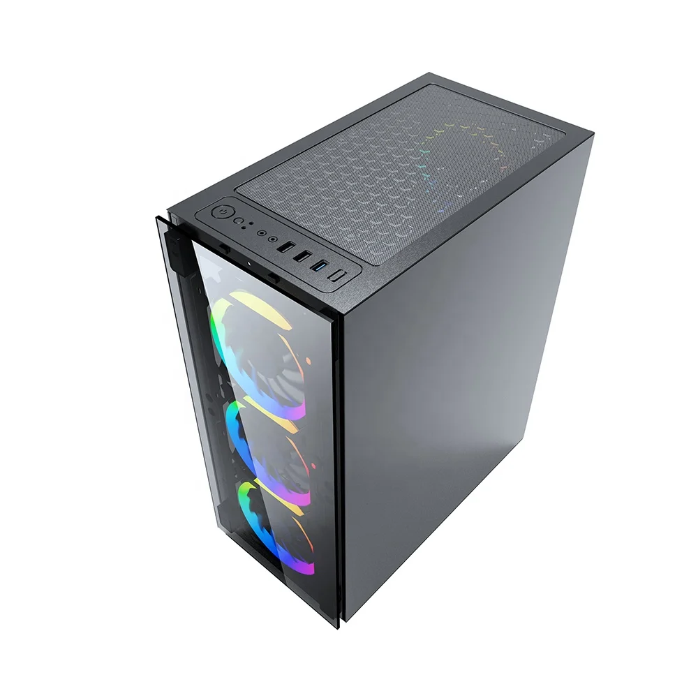 Wholesale Mid Tower Tempered Glass Window Entry Level Atx Gaming Pc Case -  Buy Computer Cases,Atx Case,Gaming Case Product on Alibaba.com