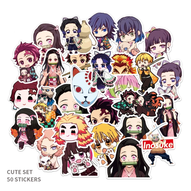 Accessories Computers & Accessories Anime Stickers Demon Slayer ...