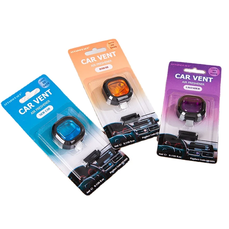 Liquid Car Interior Scent Clip Perfume Smell Diffuser Vent Clip Custom Membrane Car Air Freshener for Auto Vent