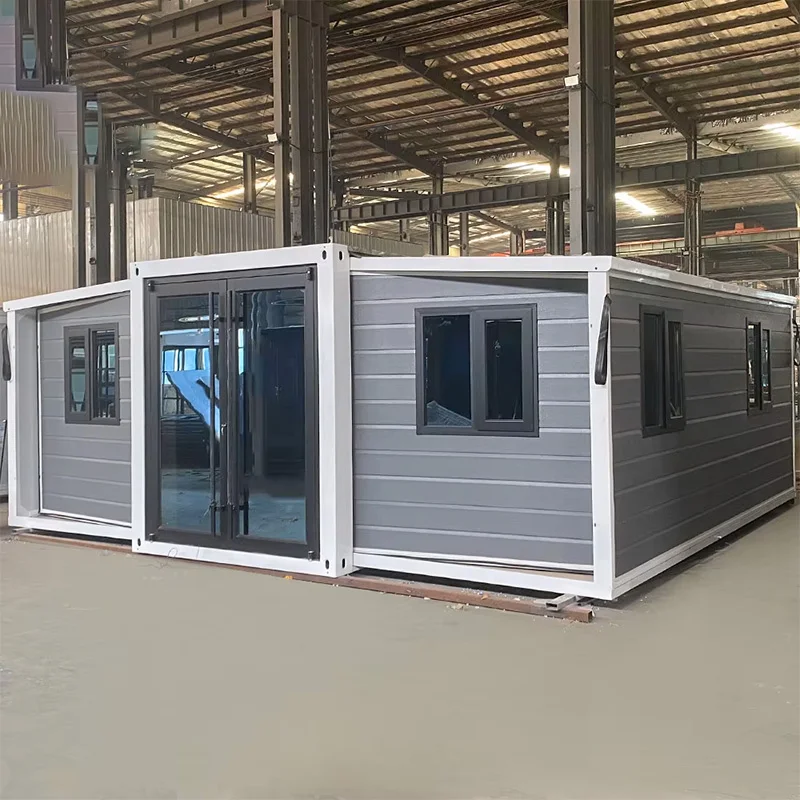Expandable Container House 2 Bedroom Prefab Foldable Tiny House Office Modern Design Breathable SHARBON Brand Sale