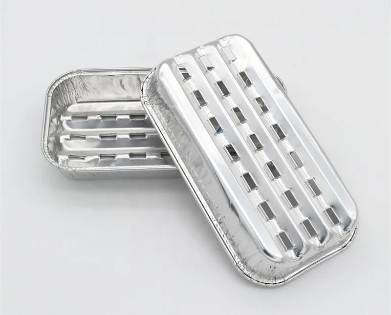 TIA CB20 High Temperature Resistant Barbecue Mmeal Box Aluminum Foil Disposable Plate Container