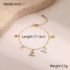 Bracciale dorato a forma di stella