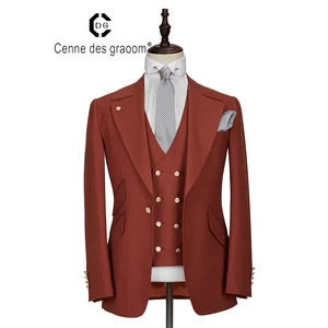 Perfect Quality Wool Fabric Slim for Man Suit Men's Long Suits for Sale Set