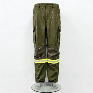 Hi Vis FR Uniforms Work Pants with Reflective Tape Waterproof Flame-retardant Safety Trousers Workwear