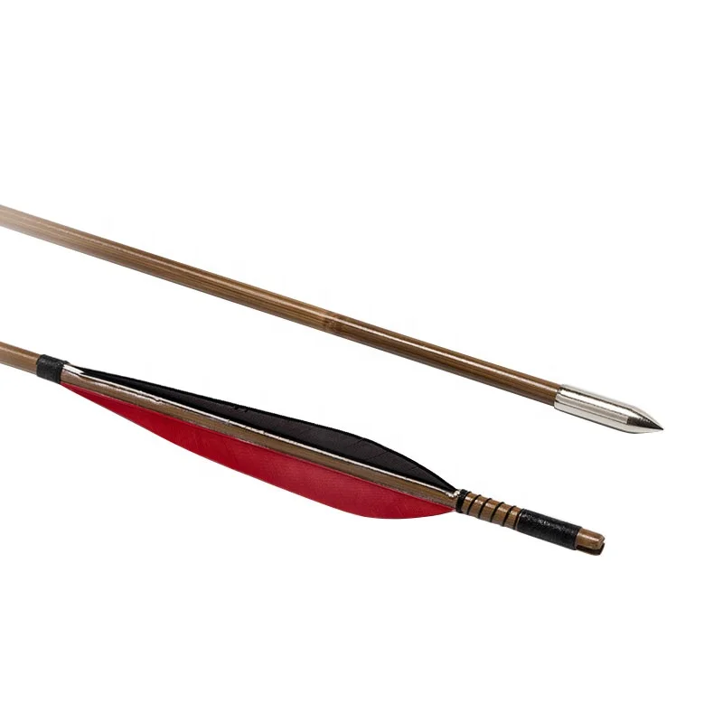 Alibow Archery Traditional  Recurve Bow and Arrows Set Fiberglass Bow Bamboo Arrows With Integrated  Accessories for Hunting
