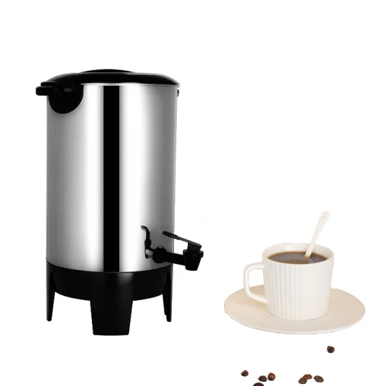 Commercial Coffee Urn Hot Water Urn With Thermostat Control, 1KW 12L/3.1Gal Temperature Adjustable(86-230°F) Commercial Coffee Pot