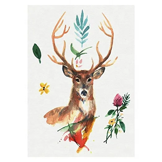 Smart Sticker Colorful Promotion Temporary Tattoo Custom Sticker Sexy Lady Girl Half Arm Body Art With Deer Wapiti Elk Leaf Rose Buy Smart Sticker Colorful Promotion Temporary Tattoo Custom Sticker Sexy