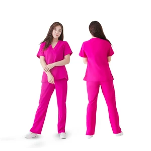Hot Sale Custom Logo Surgical Anti Wrinkle Washable Soft Fabric Nurse Scrubs Hospital Uniform Women Jogger Scrubs Sets