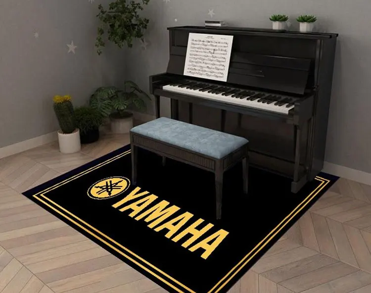 Music Area Rug Color Musical Notation Children's Games Rug Classroom Piano Mat Decoration Carpet Machine Washable factory