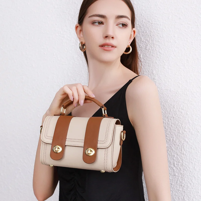 Manufacture OEM ODM Women’s Female Saddle Bags for Ladies CustomLeather Crossbody Shoulder Sling Bag