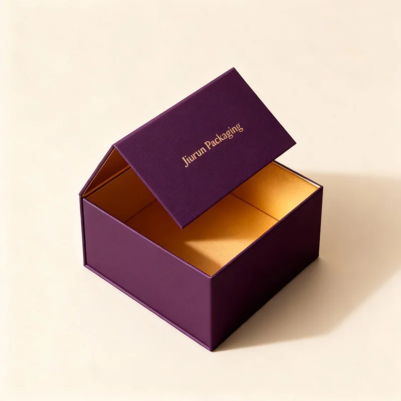 Premium Custom Logo Luxury Large Matte Rigid Paper Cardboard Black Foldable Empty Magnetic Folding Closure Gift Box Packaging details