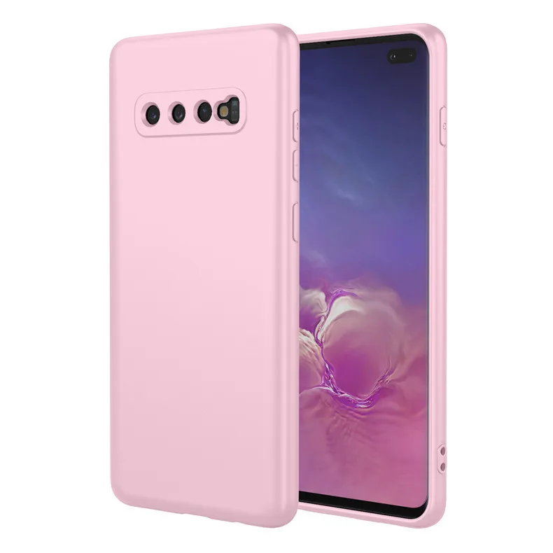 Fast Delivery Liquid Silicone Colorful Shockproof Case Silicone Back Cover  Case for Samsung Galaxy S10 Plus