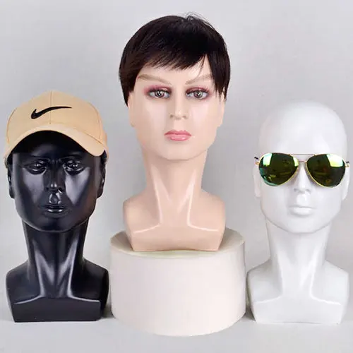 Male mannequin head fiberglass art head display mannequin head