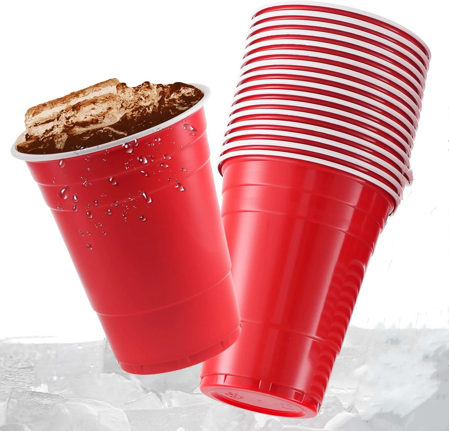 Party Cups,red Cup, Party Cup,, Cups,red Party Cup, Disposable Cup, disposable Hard Cup,red Solo Cup,american Solo Cup, Solo Red Cup, Beer Cups  Party Cups Sturdy Plastic Cups For All Events.multi-colors - Temu