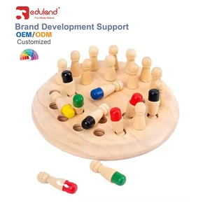 Parent-Child Interactive Family Game Memory Board Concentration Training Toys Wooden Toys