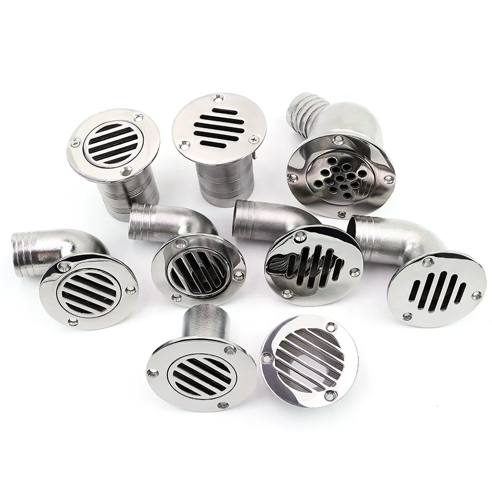 Stainless Steel 316 Jon Boat Deck Drainage System Button Drain Plug