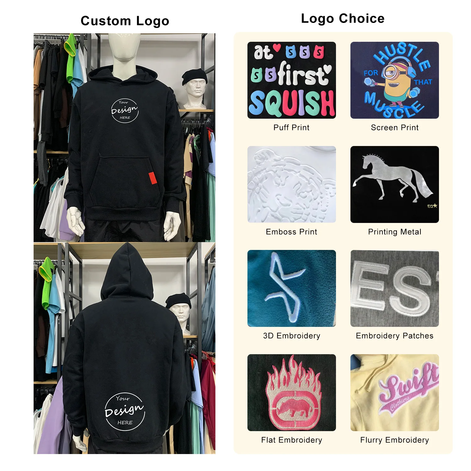 Manufacturer French Terry Blank Hoodie 100% Cotton Oversized 14 Oz Hoodies Men Heavyweight Hoodie 400 GSM