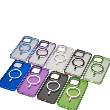phone case with big camera hole High Transparent Magnetic fit for iPh13/14/15