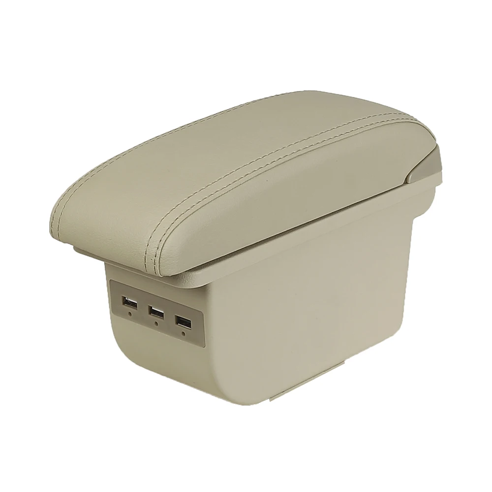 product tiypeor universal pu leather abs car armrest box console container cup holder accessories-9