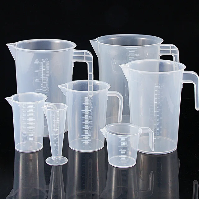 Wholesale Kitchen Baking Measuring Cups Transparent Capacity Plastic Measuring Cups With Scale