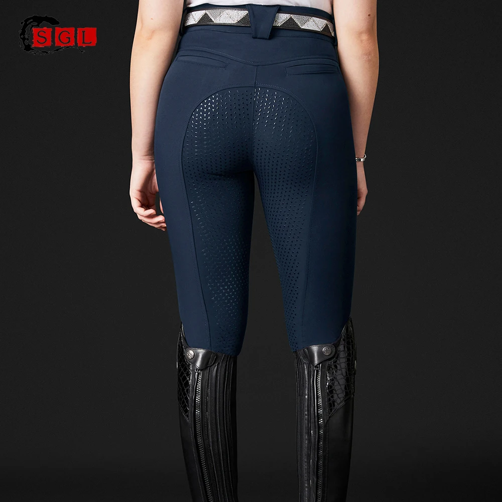 Sgl Custom Made Silicon Equestrian Breeches Factory Supply High Waist