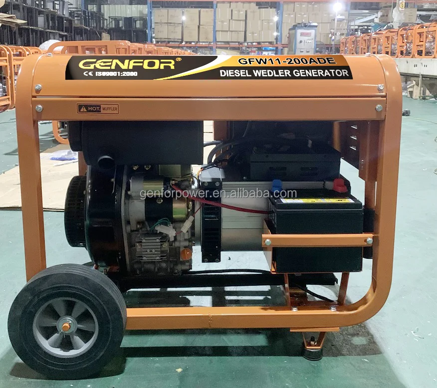 220a 7kw 3000rpm 3600rpm Synchronous Portable Generator Welding