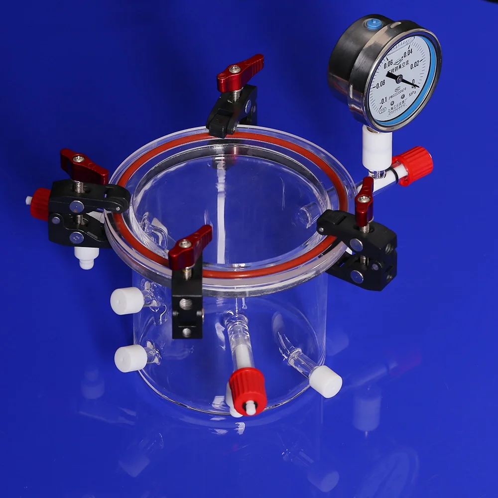 Lab Fused Quartz Reactor with Vacuum and Discharge Photocatalytic SO2 Removal Chemical Composition SiO2