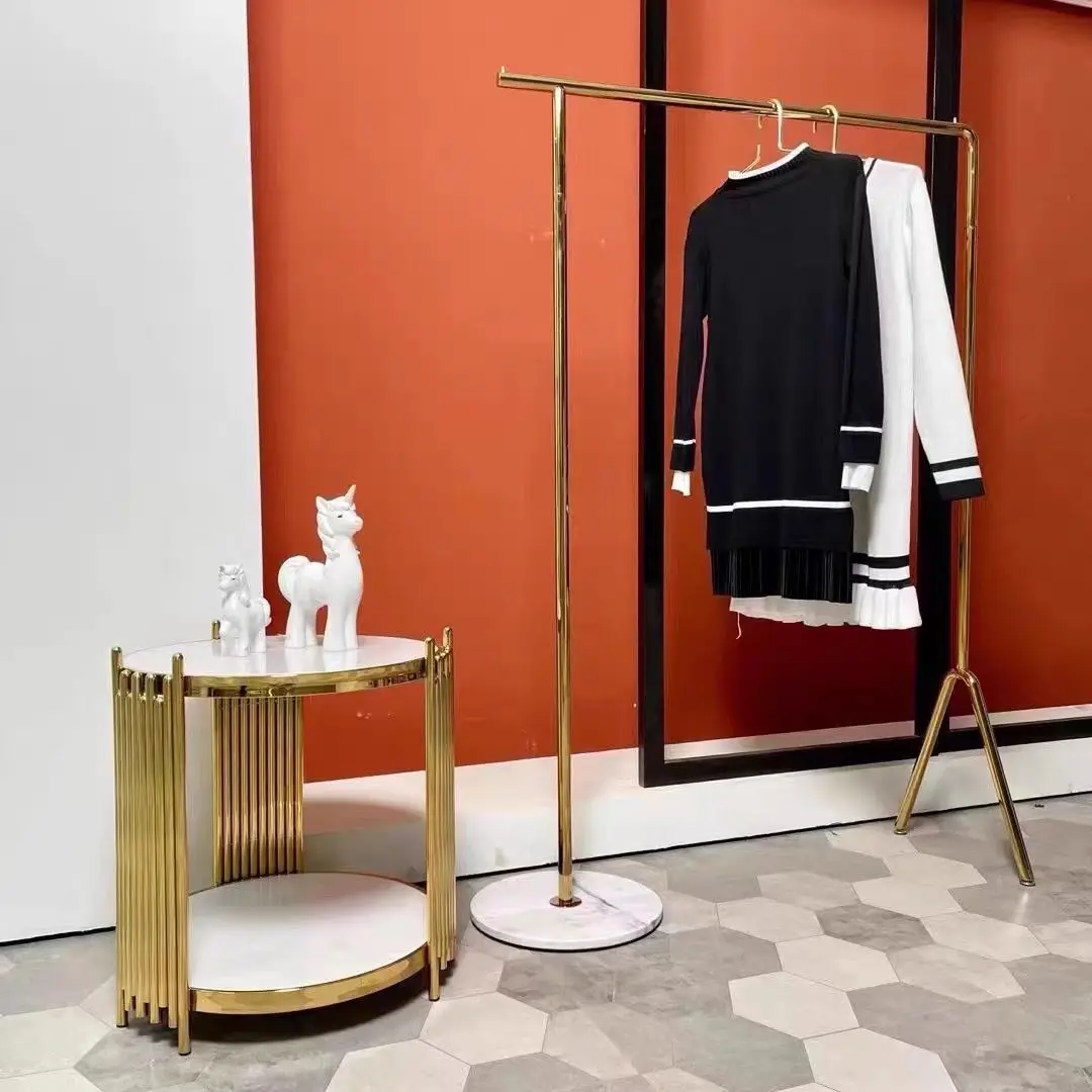 Modern Luxury Living Room Side Table Home Furniture Stainless Gold