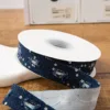 2.5cm - navy blue denim webbing 1 yard (10 yards/roll)