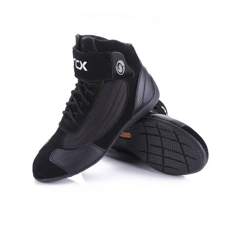 ARCX Motorcycle Riding Boots Four Seasons Off Road Black Motorcycle Riding Shoes for Men Women