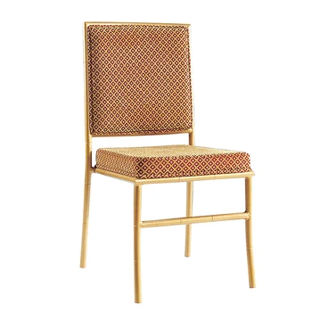 China Manufacturer Supply Yellow Dining Chairs Modern Elegant Wedding Guests Chairs