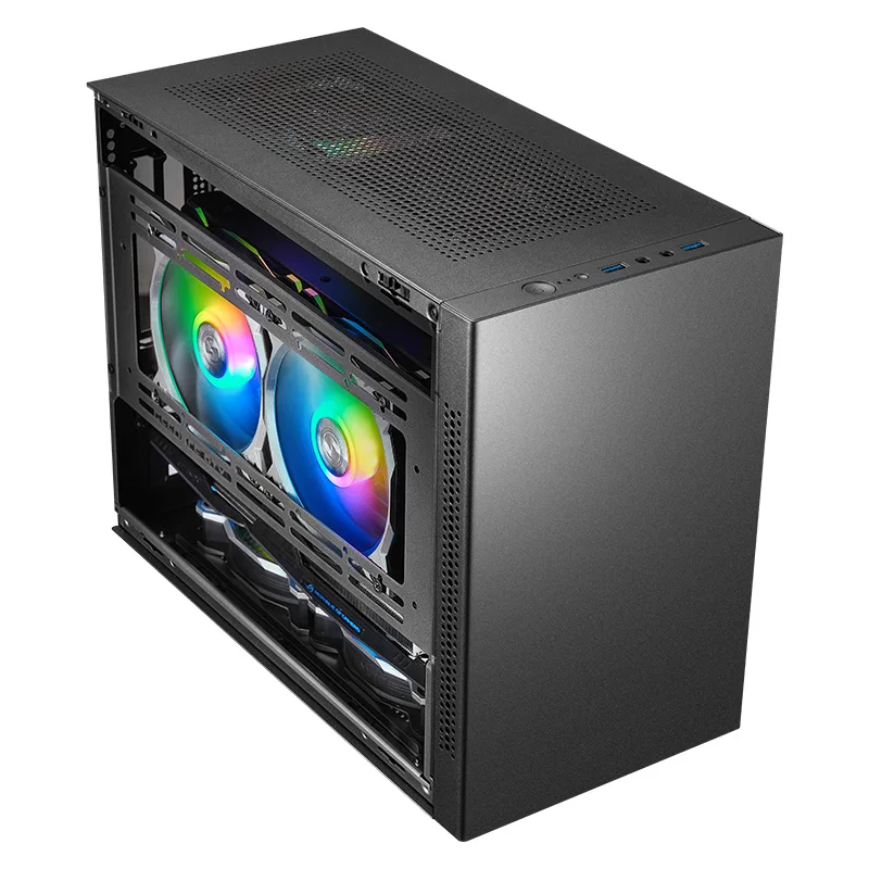 SAMA IM01 コンピューターケース タワー型 ゲーミングPC ミニATXケース