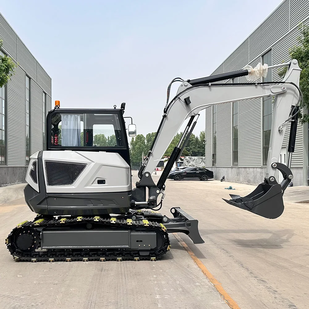 Ilmainen toimitus 6,5 tonnia CE EPA Kubota-moottorinen maatilo-kokonaisuus mini kaivin pieni hydraulinen rautatiekaivin myytävänä
