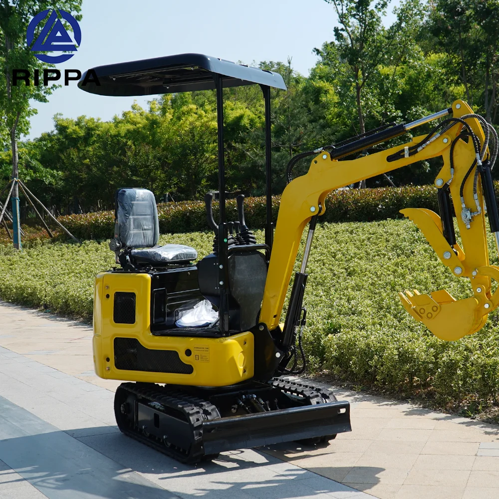 Rippa R319 Mini Excavator Minibagger EPA Engine 1 Ton New Crawler Micro Digger Farm Small Excavators With Cabin