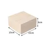 Couvercle supérieur et inférieur en bois massif 15*15*8 cm