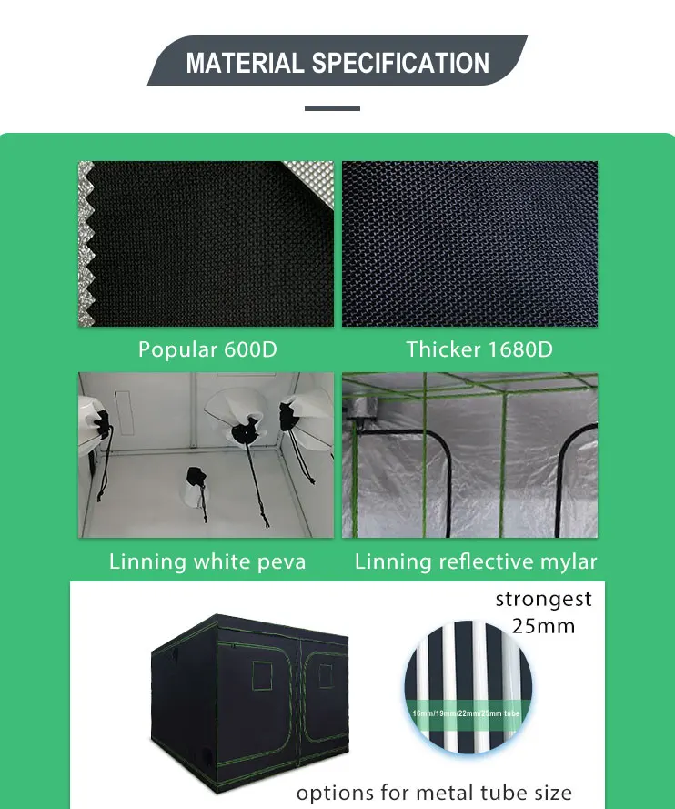 Growing Mushroom Grow House Kit Tent Indoor Plant Grow Bags With Lm561c ...