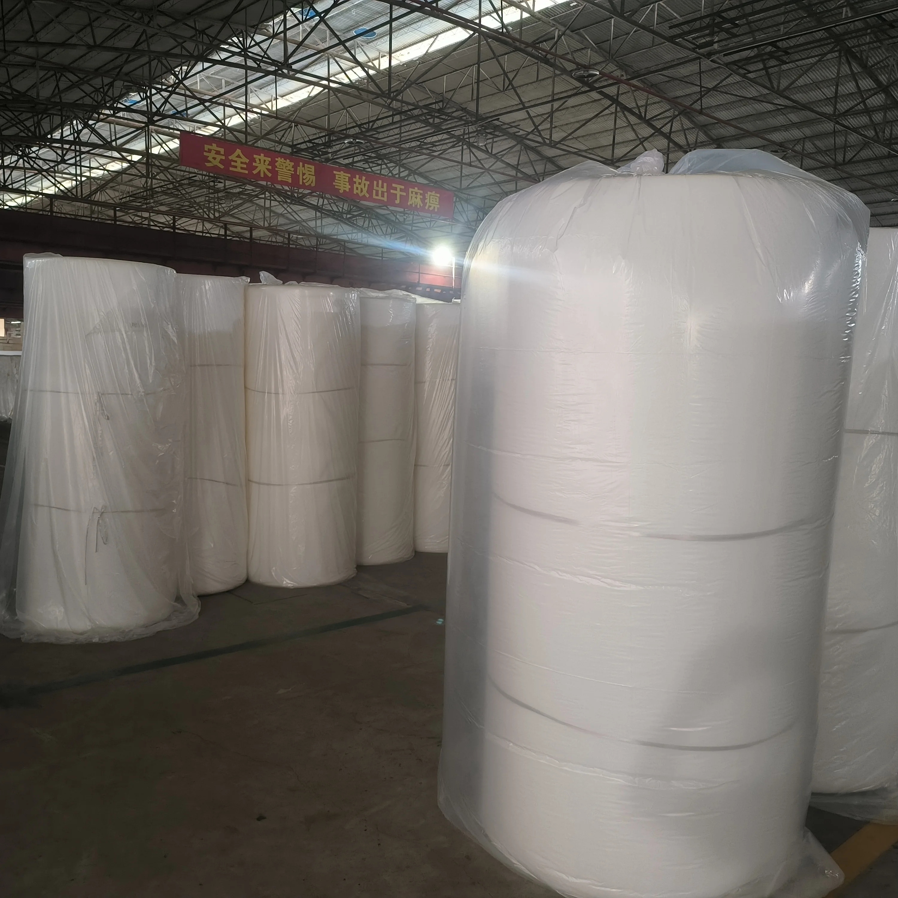 Foshan Factory High Density Sponge Foam Rolls Length 30m 50m Thickness Cut 1cm 2cm 3cm for Mattress Topper Quilting Filling
