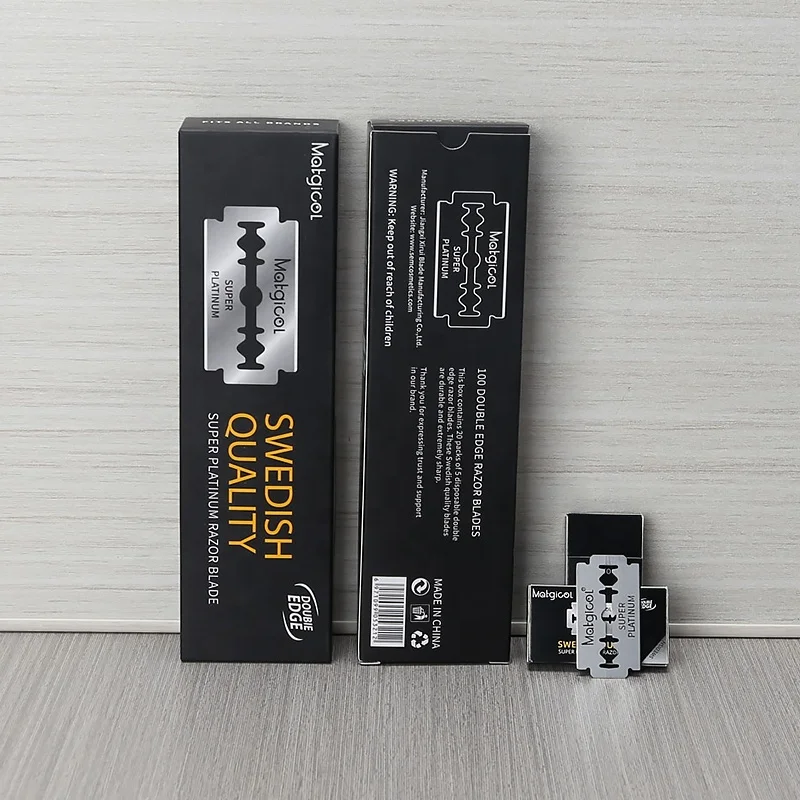 OEM Disposable Double Edge Razor Blades Zweischneidige Rasierklinge Dobbeltkant Barberblad Lames De Rasoir a Double Tranchant